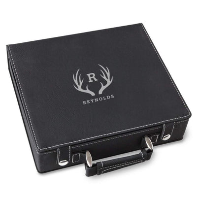 Personalized Black 100 Chip Poker Set